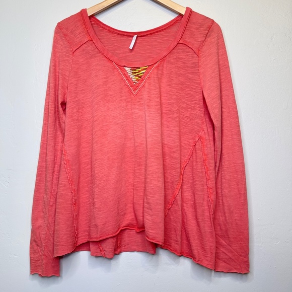 FP | Coral Beaded Long Sleeved Floaty Top - Picture 3 of 15
